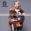 Weaving style real fox fur short coat