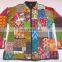 Indian Handmade Vintage INDIAN NEW PRINTED COTTON KANTHA ETHNIC EMBROIDERED WOMEN JACKET COAT M (38 SIZE Reversible