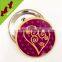 Christmas gifts custom blank plastic badge with safety clip