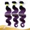 2016 New Color Hair Extension Purple Human Hair Weave
