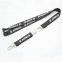Custom silicone printing Boeing Lanyard with laser logo on detachable clip silicone printing logo work id card holder lanyard