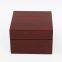 Top sell dark red wooden paper watch box luxury glossy painted wooden men watch gift box with the factory price