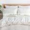 Luxury Famous Brand Microfiber White Super Queen King Size 4 Piece Satin Bedroom Home Bedding Comfort Set