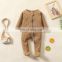 Newborn Baby Overalls Fall Winter clothes Baby boys girls Zipper rompers long Sleeve clothing candy color infant Costumes
