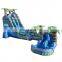 roaring rainforest inflatable pvc large size slide and slip with jewels