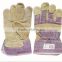 full palm cow split leather gloves for supply