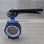 Bundor 6 Inch Butterfly Valve PTFE lined Wafer Butterfly Valve
