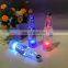 7 colors changed crystal wireless rechargeable set  led table lamp for bar club pub hotel decoration