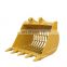Heavy Duty Machinery Mini Excavator Rock Skeleton Grapple Crusher Small Truck Loader Tractor Bucket With Bucket Tooth