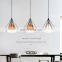 Creative 3 Heads Pendant Light Iron Cage Chandelier For Dining Room Indoor Decor