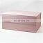 Luxury rigid pink cardboard foldable flat magnetic closure retail products big gift boxes
