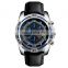 luxury brand SKMEI 9156 quartz wrist watches men sport leather band watch