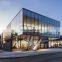 High quality flat and curved structural facade insulated glass curtain wall price