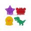 baby anti stress square various shapes funny anxiety relief gradient simple adult toys pop