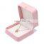 High quality luxury design lcustom logo travel jewelry box PU gift box pendent box