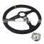 modified car steering wheels 380mm , car accessories ralliart leather drift steering wheels