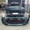 Modified auto parts front bumper complete body kit for A6 2019-2021 UPGRADE TO RS6 2019-2021