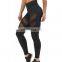 Wholesale High Waist Black Color Soft 92 Polyester 8 Spandex Fashion Leggings for Women