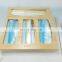 Custom wooden food storage bag rack kitchen drawer bamboo ziplock bag storage storage box dispenser