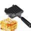Breakfast square Die casting aluminum egg Waffles frying pan