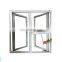 Windows casement with glass windows aluminum profile customised hat box pvc window