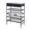 New Arrival Vintage Five-layer Entryway Doorway Shoes Storage Rack With Two Cloth Drawers As You Require