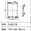 Radiador Radiator 202-00015B compatível com a escavadeira Doosan Daewoo DH80-7 DH80-7B