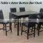 HIGH QUALITY, Dining Bar Set, Bar Table, Bar Chair, Marble Table, Lesly Marble