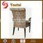 Modern Metal Fabric Restaurant Armchairs