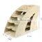 High quality modern wooden Magazine Rack design, 2015 hot modern recycled wood desktop, desk organizer for office