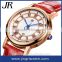 Different color luxury vintage leather fashion lady automatic mechanical watch