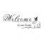 Welcome to our home Quote Removable Vinyl Decal Decals Wall Sticker Stickers Home Decor DIY Butterfly