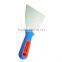 mirror polish plastic putty knife with wooden handle