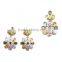 Colorful CZ Fashion Jewelry Set