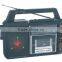 Good Quality Classic AM/FM/SW Torch Light Rechargeable Cassette Recorder Radio