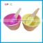 Popular customized Plastic Ice Creame Dessert Serving Bowl