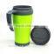 plastic mug with handle and lid/plastic sublimation mug