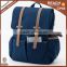 Navy Bule Cotton Canvas Backpack Diaper Bag Adult Baby Bag DB16055                        
                                                Quality Choice