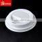 72mm Top Diameter White Plastic Cup Lid,coffee Cup Cover