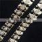 Fish Bone Shape Rhinestone Mesh Plastic Rhinestone Trimming Garment Accessories