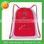 Bright nice design drawstring shoe bag with zipper pocket and CD holder