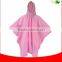 colorful vinyl rain poncho without sleeve for kids