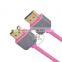 Slim Flexible Dual colors 2.0 versions HDMI A male to A male Cable high speed HDMI cable