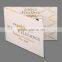 Newest custom design 4.3 inch arabic wedding cards/wedding invitation cards models