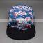 2015 FASHION FLORAL SUBLIMATION PRINTING 5 PANEL CAP FACTORY CHINA