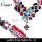 Multi color Charming jewellry multi layer chain crystal necklace jewelry 2016