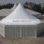 Factory price White color Multi-Sidewall single high peak pagoda gazebo canopy tent with glass window and ABS hard wall