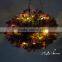 plastic plant grass ball artificial hanging topiary grass ball with led light