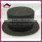 Hot selling black top wool felt hat with band