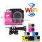 Full HD 1080P Wifi Sport Camera 12MP 170 Degree View Angle Waterproof Sport DV Action Camera